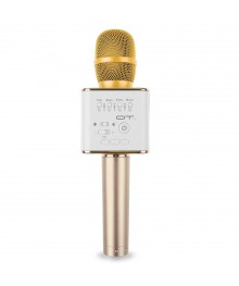 Микрофон OT-ERM05 золотой (Q9) для караоке беспроводной (Bluetooth, динамики, USB)ада. Большой каталог микрофонов для караоке RITMIX, Defender оптом с доставкой по Дальнему Востоку.