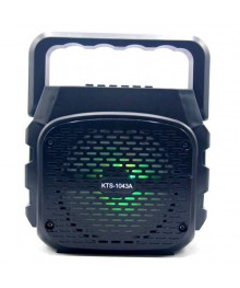 бумбокс+Bluetooth+USB+SD+радио+аккумулятор+светомузыка KTS-1043Aкой по Дальнему Востоку. Большой каталог музыкальных центров оптом с доставкой по Дальнему Востоку.