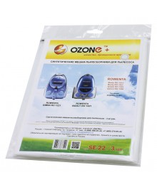 OZONE excellent SE-22 мешки-пылесборники 3шт.  (тип Rowenta ZR 0017)кой. Одноразовые бумажные и многоразовые фильтры для пылесосов оптом для Samsung, LG, Daewoo, Bosch