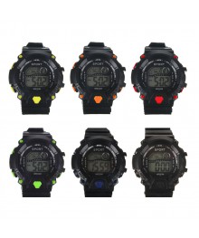 Часы наручные ЧН2020-8, электронные, 4-6 цветов, 2xAG-10ку. Большой выбор наручных часов оптом со склада в Новосибирске.  Ручные часы оптом по низкой цене.