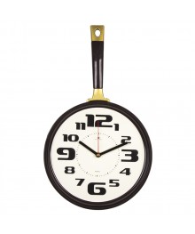 Часы настенные СН 2543 - 006 сковорода 25х43см, корпус темно-коричневый (10)астенные часы оптом с доставкой по Дальнему Востоку. Настенные часы оптом со склада в Новосибирске.