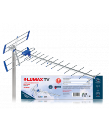 Антенна нар. Lumax DA2507A активная (Алюминий + ABS-пластик, Ку до 28 дБ, питание 5В от рессивера)Антенны для телевизора оптом. Новосибирск