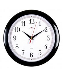 Часы настенные СН 2323 - 295 черные круглые (23x23) (10)астенные часы оптом с доставкой по Дальнему Востоку. Настенные часы оптом со склада в Новосибирске.