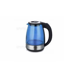 Чайник Magnit RMK-3232 1.7 л 1.5кВт черный синее стеклоирске. Отгрузка в Саха-якутия, Якутск, Кызыл, Улан-Уде, Иркутск, Владивосток, Комсомольск-на-Амуре.