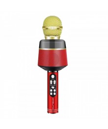 Микрофон OT-ERM10 Красный RGB для караоке беспроводной (Bluetooth, динамики, USB)ада. Большой каталог микрофонов для караоке RITMIX, Defender оптом с доставкой по Дальнему Востоку.