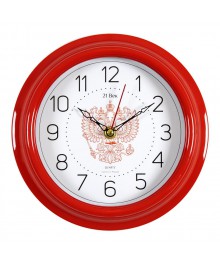 Часы настенные СН 2121 - 300 красные круглые (21x21) (5)астенные часы оптом с доставкой по Дальнему Востоку. Настенные часы оптом со склада в Новосибирске.