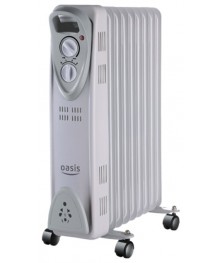 маслянный радиатор Oasis  US-15 (1,5 кВт, 7секц)лянные обогреватели, тепловентиляторы оптом  в Новосибирске, доставка в регионы. Сушилки для обуви.