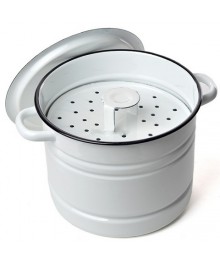 Позница (мантоварка) Стальэмаль 9л светлая (3 вставки) с пластм. кнопкой, С41722.3 (2/уп)Посуда эмалированная оптом Сталь Эмаль. Эмалированные кастрюли оптом.