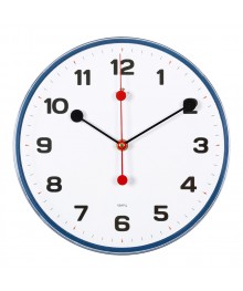 Часы настенные СН 2524 - 004 синий Классика круглые (25x25) (10)астенные часы оптом с доставкой по Дальнему Востоку. Настенные часы оптом со склада в Новосибирске.