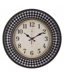 Часы настенные СН 4027 - 001 круг d=40 см, корпус чёрный с золотом "Классика"астенные часы оптом с доставкой по Дальнему Востоку. Настенные часы оптом со склада в Новосибирске.