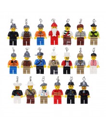 Брелок "Лего" фигурка, пластик, металл, 2,5х10х2см, 20 дизайновКупить оптом брелки. Оптовые продажи брелков и зажигалок по низким ценам.