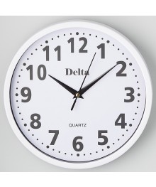 Часы настенные DELTA DT7-0001 24,9*24,9*3,8см  (40)астенные часы оптом с доставкой по Дальнему Востоку. Настенные часы оптом со склада в Новосибирске.