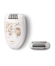 Эпилятор Philips HP6428/00 белый/золотистый, скор.:2 насад.:2 от электр.сетиавкой по Дальнему Востоку. Электробритвы и эпиляторы оптом по низкой цене со склада в Новосибирске.
