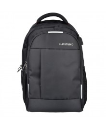 Рюкзак подростковый 45x32x15см, 2 отд, 3 карм, ПЭ, спинка с эрг.элементами, USB, черный