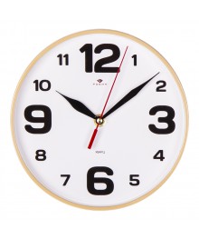 Часы настенные СН 2019 - 110BG бежевый "Классика" круглые (20х20) (10)астенные часы оптом с доставкой по Дальнему Востоку. Настенные часы оптом со склада в Новосибирске.