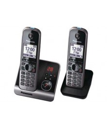 телефон  Panasonic  KX- TG6722RUB DECT 2 трубки Автоответчик 30м, голосовой АОН,радио няняsonic. Купить радиотелефон в Новосибирске оптом. Радиотелефон в Новосибирске от компании Панасоник.
