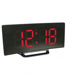 часы настольные VST-888/1 (красный) зеркальные+дата+температурастоку. Большой каталог будильников оптом со склада в Новосибирске. Будильники оптом по низкой цене.