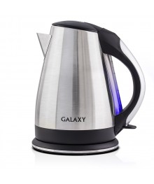 Чайник Galaxy GL 0314 (2,2 кВт, 1,8л, мет корпус, окошко) 12/упсомольск-на-Амуре. Большой каталог металлических чайников Казбек, Василиса,  Delta, Galaxy, Irit, М