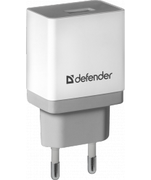 сет/адаптер UPA-11 белый 1 порт USB, 5V/1A  DEFENDERUSB Блоки питания, зарядки оптом с доставкой по России.
