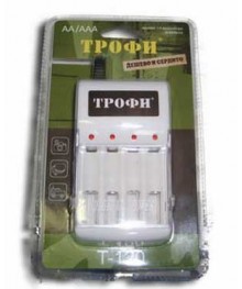 Зар уст ТРОФИ TR-120  для 4-х R3, R6 оптом со склада в Новосибирске. Большой каталог зарядных устройств оптом со склада в Новосибриске.