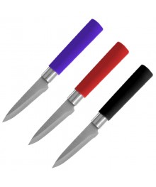 Нож Mallony MAL-07MIX дл.лезвия 9см, для овощей, пластик.ручка оптом. Набор кухонных ножей в Новосибирске оптом. Кухонные ножи в Новосибирске большой ассортимент
