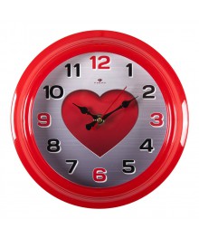 Часы настенные СН 2121 - 134 Сердце (21x21) (10)астенные часы оптом с доставкой по Дальнему Востоку. Настенные часы оптом со склада в Новосибирске.