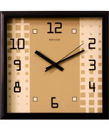Часы настенные  Салют 28х28  П - 2А6 - 072 пластик квадратные (10/уп)астенные часы оптом с доставкой по Дальнему Востоку. Настенные часы оптом со склада в Новосибирске.