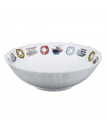 Морячок Тарелка суповая детская 15см, опаловое стекло, К18058Детская посуда оптом с доставкой по Росси. Купить детскую посуду оптом