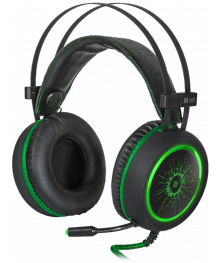 гарнитура Defender DeadFire G-530 D черн+зелен, игровые 2.2м кабель
