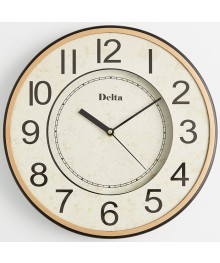 Часы настенные DELTA DT9-0009  d=32*32*4 cм (10)астенные часы оптом с доставкой по Дальнему Востоку. Настенные часы оптом со склада в Новосибирске.