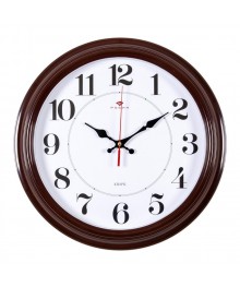 Часы настенные СН 3527 - 135Br коричневые круглые (35x35) (10)астенные часы оптом с доставкой по Дальнему Востоку. Настенные часы оптом со склада в Новосибирске.