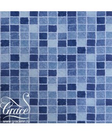 Пленка самоклеющаяся Grace M218-2-45Е мозаика голубая с синим, повышенная плотность, 45см/8мПленка самоклеющаяся оптом с доставкой по РФ по низким цекнам.