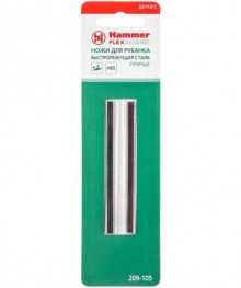 Нож для электрорубанка Hammer Flex 209-105 PB 82*5,5*1,1  82мм, 2шт., HSSАлмазные диски оптом со склада в Новосибирске. Расхлодники для инструмента оптом по низкой цене.