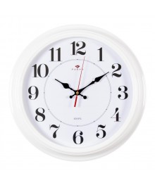 Часы настенные СН 3527 - 135W белые круглые (35x35) (10)астенные часы оптом с доставкой по Дальнему Востоку. Настенные часы оптом со склада в Новосибирске.