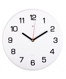 Часы настенные СН 2626 - 001 из металла, d=27 см, белый "Классика" (10)астенные часы оптом с доставкой по Дальнему Востоку. Настенные часы оптом со склада в Новосибирске.