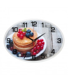 Часы настенные СН 2434 - 965 Летний завтрак овальн (24х34) (10)астенные часы оптом с доставкой по Дальнему Востоку. Настенные часы оптом со склада в Новосибирске.