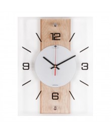 Часы настенные СН 2938 - 001 стеклянные  прямоугольные  с МДФ "Классика" (5)астенные часы оптом с доставкой по Дальнему Востоку. Настенные часы оптом со склада в Новосибирске.