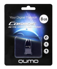 USB2.0 FlashDrives 8Gb QUMO Cosmos цвет Darkовокузнецк, Горно-Алтайск. Большой каталог флэш карт оптом по низкой цене со склада в Новосибирске.