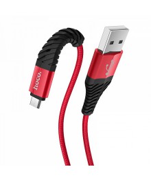 Кабель USB - micro USB HOCO X38 Красный  2.4A,1мВостоку. Адаптер Rolsen оптом по низкой цене. Качественные адаптеры оптом со склада в Новосибирске.