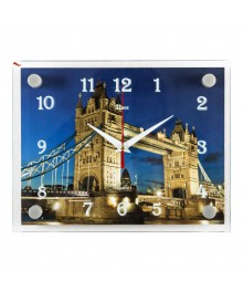 Часы настенные СН 2026 - 590 Тауэрский мост прямоугольн (20х26) (20)астенные часы оптом с доставкой по Дальнему Востоку. Настенные часы оптом со склада в Новосибирске.