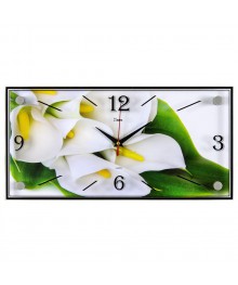 Часы настенные СН 1939 - 915 Каллы прямоугольн (19x39) (10)астенные часы оптом с доставкой по Дальнему Востоку. Настенные часы оптом со склада в Новосибирске.
