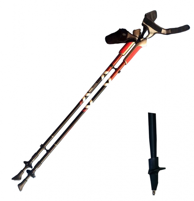 Палки для скандинавской ходьбы телескопические AQD-B013A (2 штуки в комплекте)