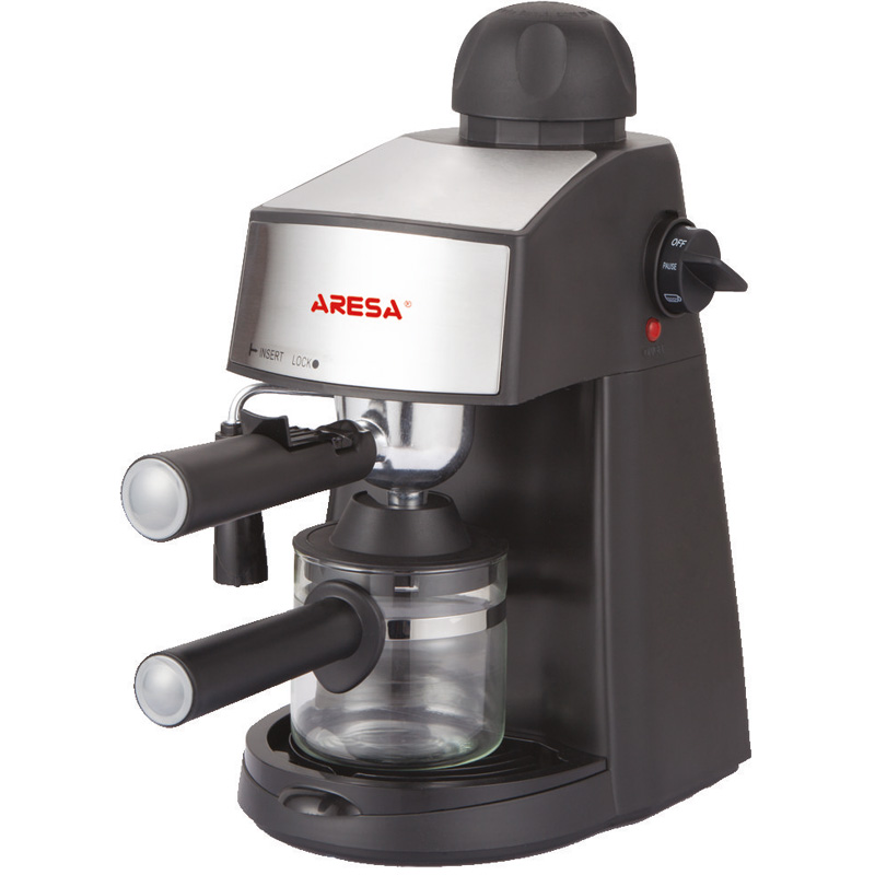 Кофеварка ARESA AR-1601 черн рожковая 3,5бар, каппучино/эспрессо, 240 мл (4/уп)