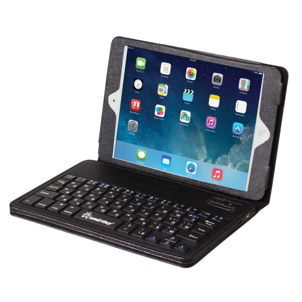 Клавиатура беспроводная для iPad mini BlueTooth Smartbuy 111 черная в чехле (SBK-111BT-K)