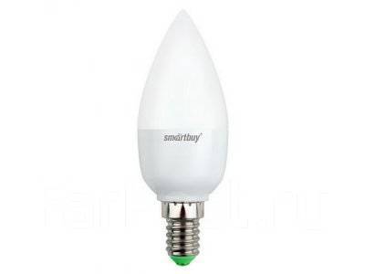 Эл. лампа светодиодная  Smartbuy C37-8,5W/6000 (SBL-C37-8_5-60K-E27)