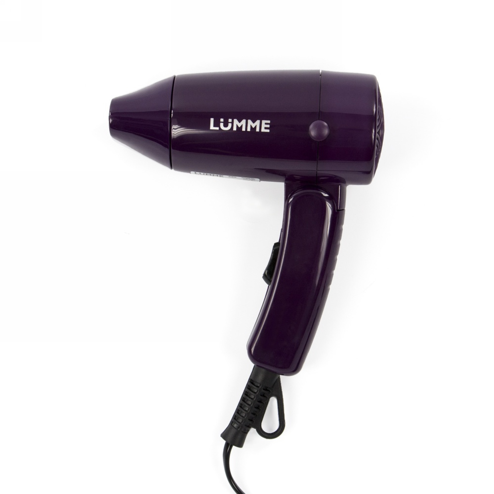 Фен   LUMME LU-1051 фиолетовый чароит (800Вт, 2реж, складн ручка, концентр) (10/уп)