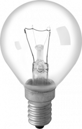 Эл. лампа  Camelion 40/D/CL/Е14 (Эл.лампа накаливания с прозрач.колбой, сфера) уп.100шт
