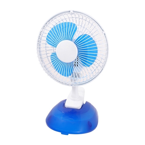 Вентилятор Energy EN-0601 синий (настольный, подставка +прищепка, 6"- 15 см, 2 скор,  1шт/коробка)