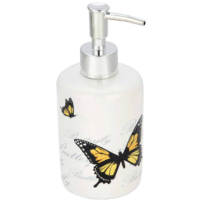 "Бабочки" Дозатор для жидкого мыла DIS-FLY, керамика
