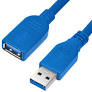 Кабель USB 3.0 AM-AF 1,5м синий блистер Нетко